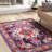 Almyra Oriental Violet/Fuchsia Area Rug-2099959467
