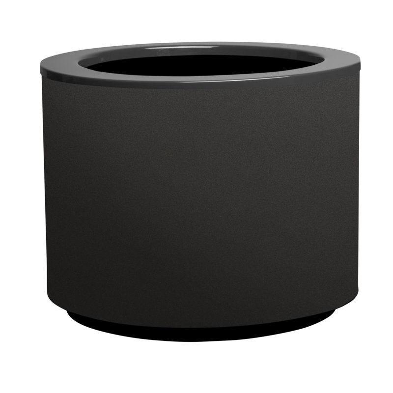 Metal Pot Planter, Lead, 70cm H x 35cm W