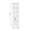 Nati Modern Corner Bookcase 5 Tiers | 34 x 34 x 161 cm | Space-Saving Design-287549340