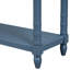 Table d'entrée avec tiroirs et tablette inférieure, élégante console de vestibule bleu marine-1496742455