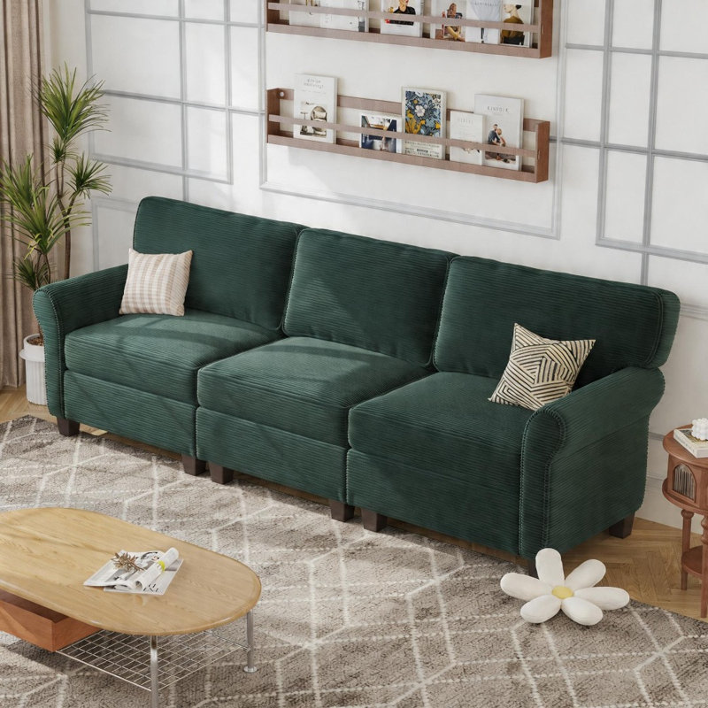 Sectionals, Corduroy - Green