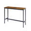 Ensemble de table de bar 3 pièces avec 2 tabourets de bar rembourrés en PU avec dossier, 110 cm L x 40 cm l x 90 cm H-1635243800-1635243802