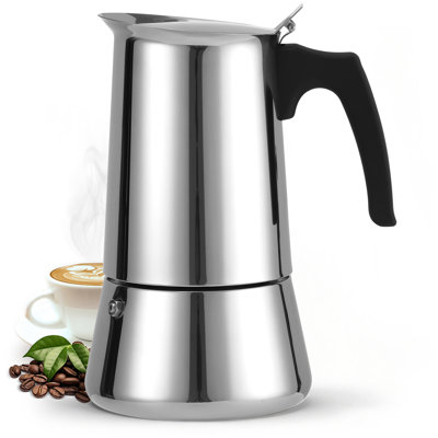 9 Cup 450ml Moka Pot Stainless Steel Espresso Coffee Maker