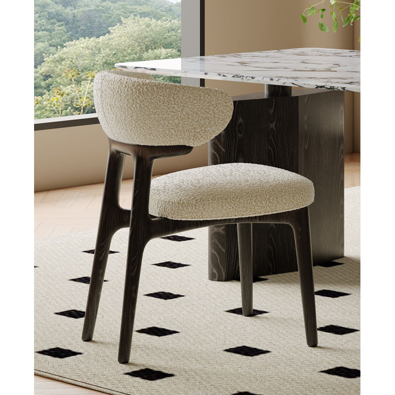 18'' H Upholstered Side Chair, Black