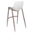 Upholstered Counter Stool with Metal Frame-807478012
