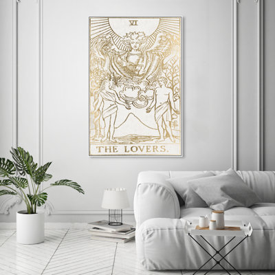 " Spiritual And Religious The Lovers Tarot, Glam Gold " by Oliver Gal