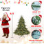 Arbre de Noël articulé en forme de PE / PVC pleine forme avec lumières UL et base en métal stable-1510139465