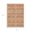 Tapis intérieur / extérieur lavable 10 pi x 14 pi cuivre et ivoire Southwestern