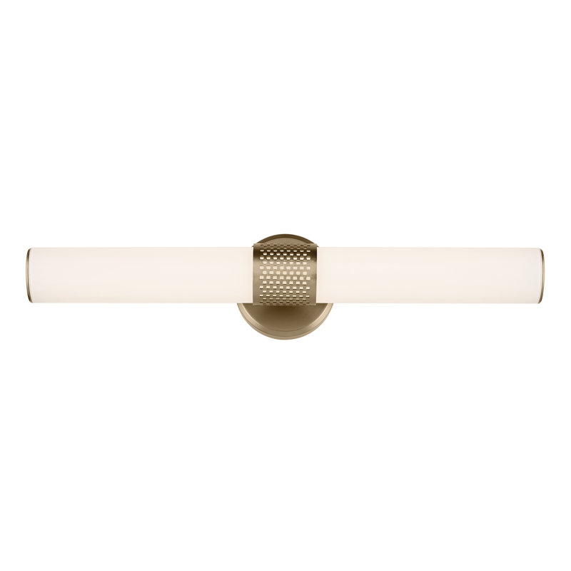 24.25" Bath Bar Medium LED with White Glass, Bronze