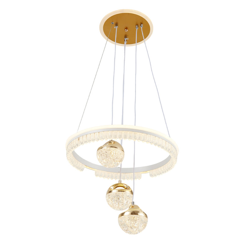 4 - Light Natural LED Dome Pendant