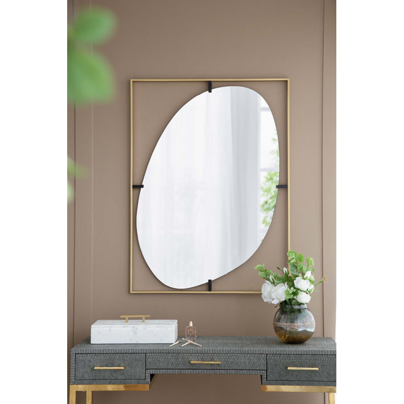 Miroir coquelicot 30 po x 40 po, décoration murale
