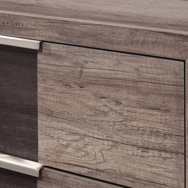 Table de chevet contemporaine 1Pc, Brun