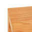 Table d'appoint cannelée en bois de pin naturel avec pieds éléphants