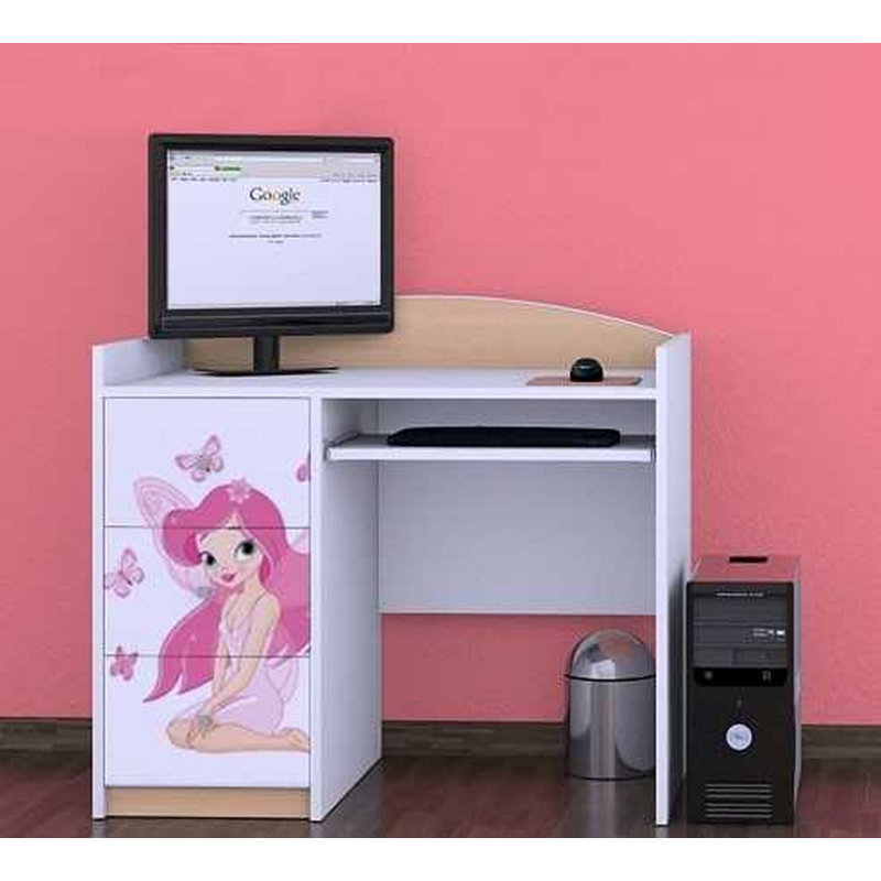 Northup 100cm Computer Desk, Beige