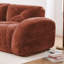 2 pièces rouge brun moderne avec 2 + 3 places, siège profond, tissu de velours doux, fond en éponge haute densité 32D, aucun assemblage requis pour le salon, mousse, espaces combinés flexibles