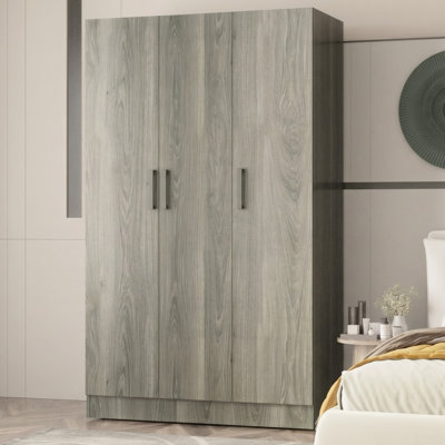 Multi Storage Wardrobe, Armoire with 3 Doors with Ample Storage