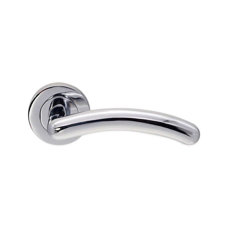 Taurus Lever Door Handle, Polished Chrome