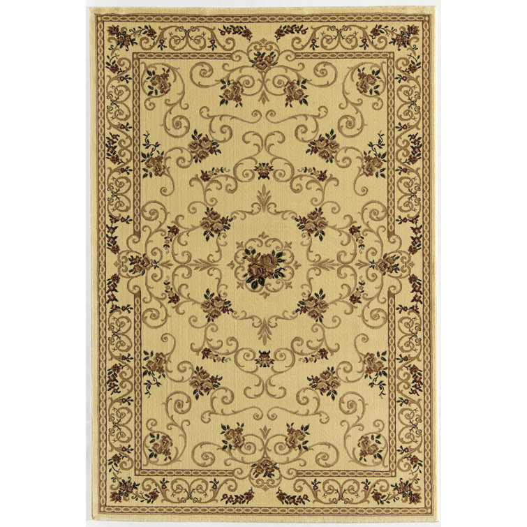 Tapis traditionnel Souvanerie crème doré Gloucester