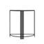White Marble Console Table for Hallway & Living Room Furniture, Black Metal Slim Entry Hall Table