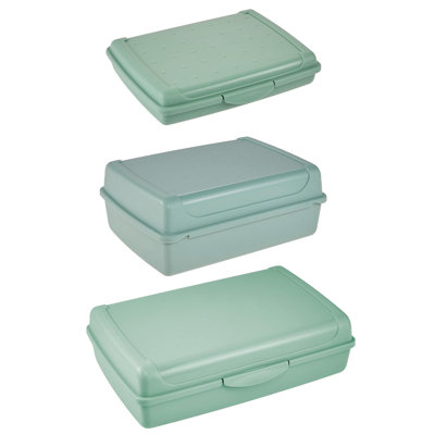 Set of 3 Clip Lock Fresh Food Container