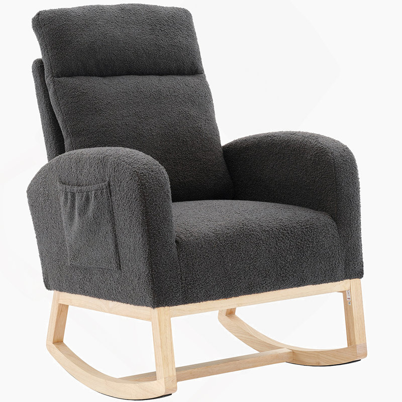Chaise berçante Modern, Gris foncé