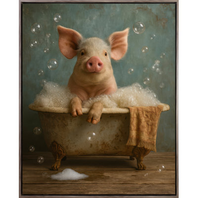 Porky Canvas Wall Art