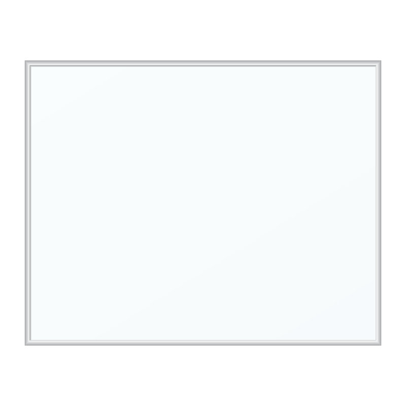 Silver Aluminum Frame Magnetic Dry Erase Whiteboard, 20" x 16"