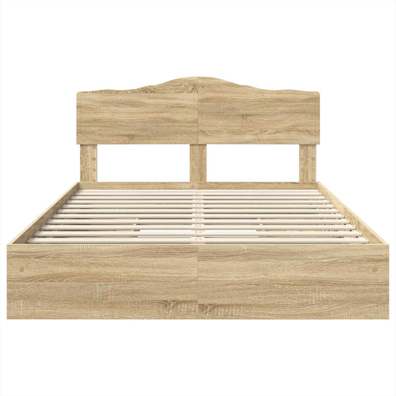 Bed, Sonoma Oak, European Double (140 x 200 cm)