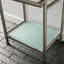 Base de lavabo en acier inoxydable avec tablette en verre Kingston-52102613