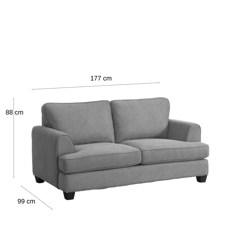 2 Seater Sofa, Graphite