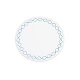 VIDA Round Embroidered Quatrefoil 15.5" Round Placemats