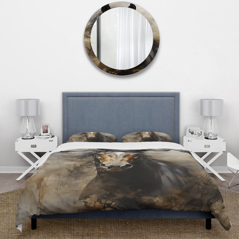 Ensemble de housse de couette animaux Equitation Duality I - polyester microfibre