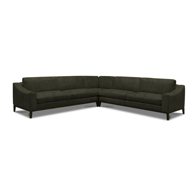 Rodeo Sectional, Wolf Cartier Genuine Leather
