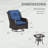 Patio Swivel Rocker Chair with Side Table-831338097