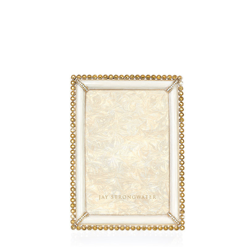 Lorraine Stone Edge 4" x 6" Frame - Ruby, Gold
