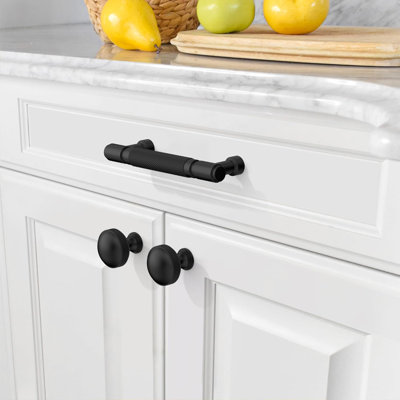 Amerdeco 10 Pack Knurled Cabinet Pulls Drawer Handles For Kitchen Bathroom Cabinets 3 Inch Hole Centre Durable Hardware