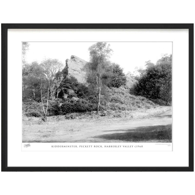 Kidderminster, Peckett Rock, Habberley Valley C1960 1 Piece Single Picture Frame Wall Art, 40cm H x 50cm W x 2.3cm D