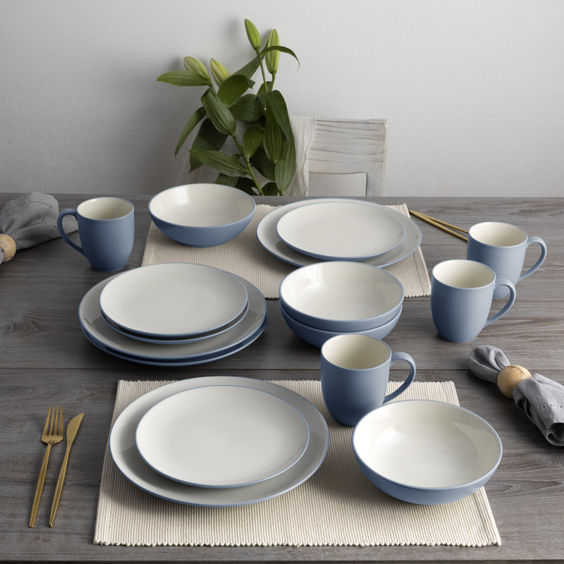 Noritake Colorwave Coupe 4-Piece Place Setting, Service for 1, Ice
