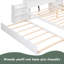 Lit plateforme double avec tablettes coulissantes-414164657