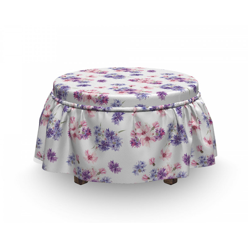 Ensemble de housse pour repose-pieds 2 pièces, Motif 1