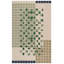 Genre 86% laine à carreaux touffetée à la main 85%; Tapis à motifs géométriques 15% coton-107808109