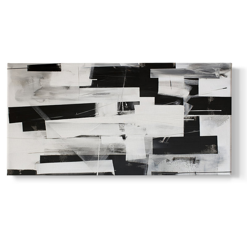 Abstract Series 1 #XVIII-Gallery Wrapped Canvas, 16" H x 32" W