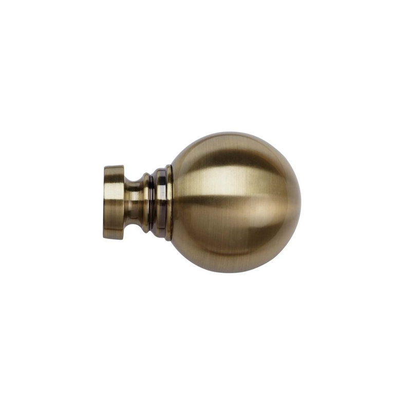 Poles Apart 10.5cm Finial, Antique Brass
