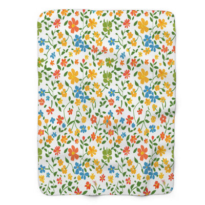 Blooms of Spring - 1 Piece Premium Sherpa Blanket