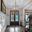 Jairdan 5-Light Dimmable Ripple Glass Drum Chandelier-1165607381