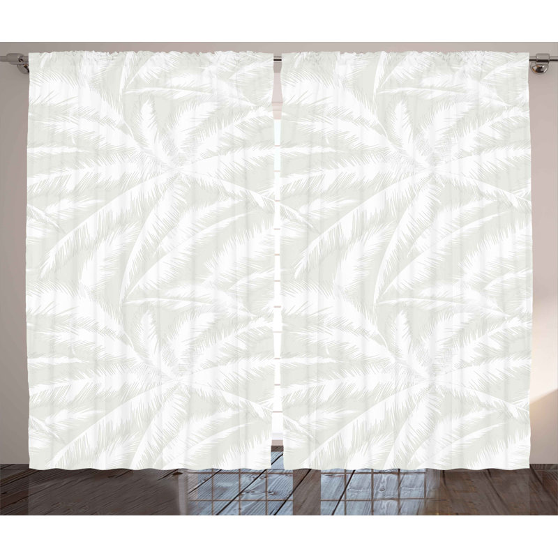 Keeso Semi Sheer Curtain Pair, 54" W x 96" L