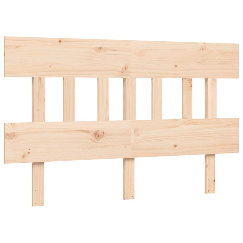 Anniki Solid Wood Bed, Small Double (4'), Brown