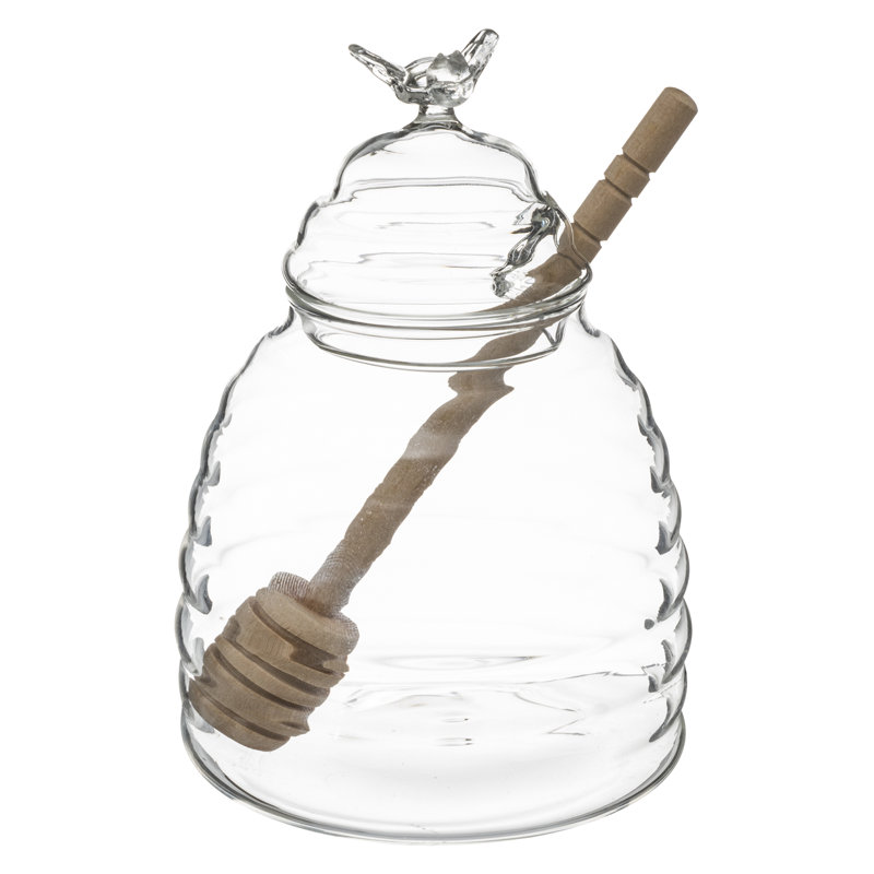 Honey Storage Glass Jar with Dipper