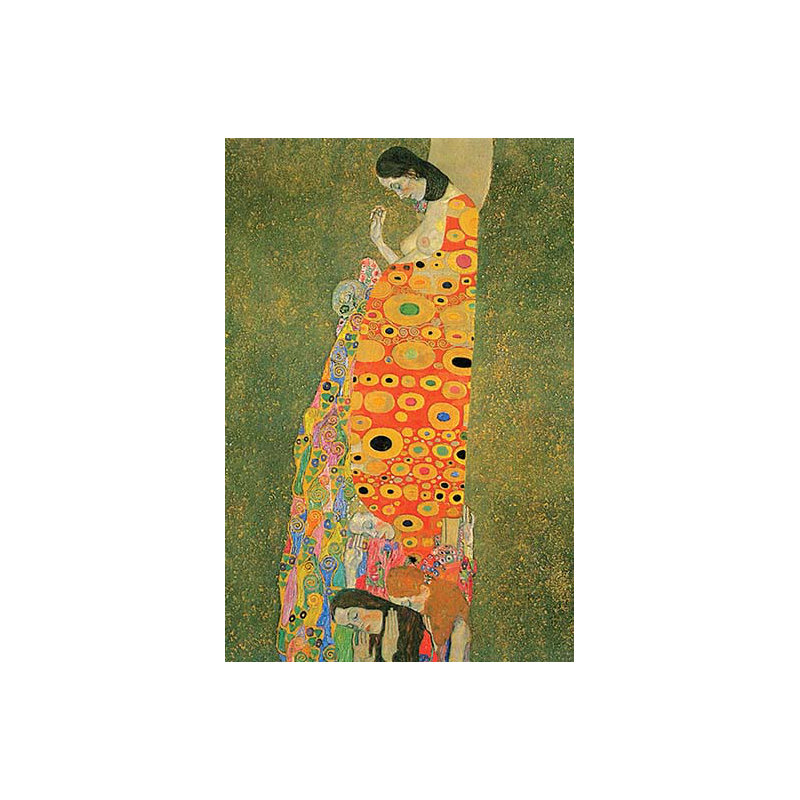 « abandonnée espère » par gustav klimt,, impression