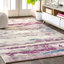 Tapis crème / rose Lasley-95831906